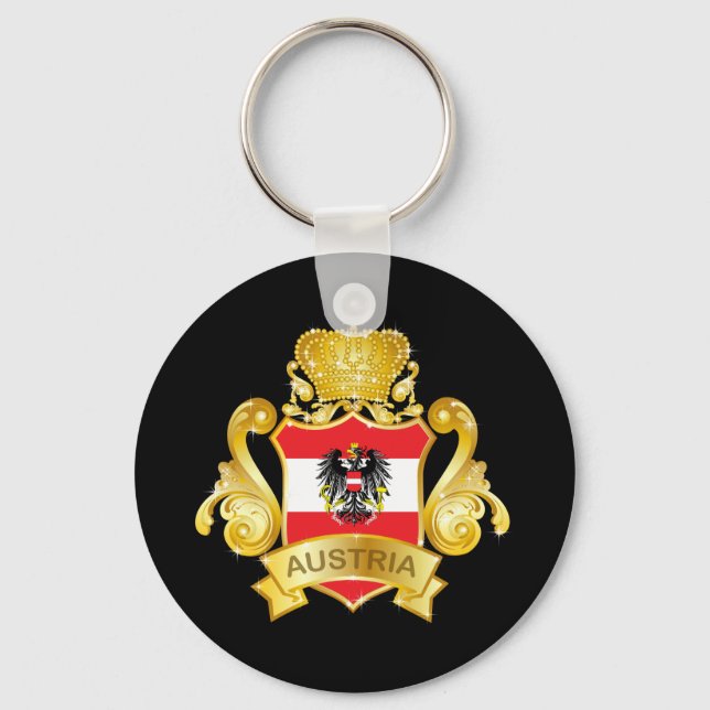 Gold Austria Key Ring (Front)