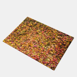 Gold autumn colors ivy wall doormat