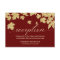 Gold Autumn Leaves Burgundy Fall Wedding Reception