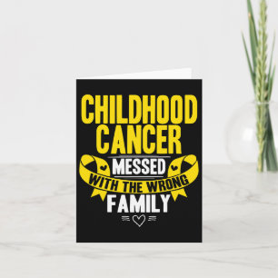 Gold Awareness Ribbon Childhood Cancer Card