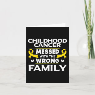 Gold Awareness Ribbon - Gift for Childhood Cancer  Card
