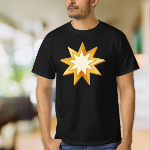Gold Baha'i Symbol T-Shirt