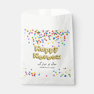 Gold Balloon Happy Norooz Persian New Year Favour Bags