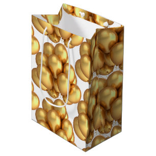 Gold Balloons Paper Gift Bag