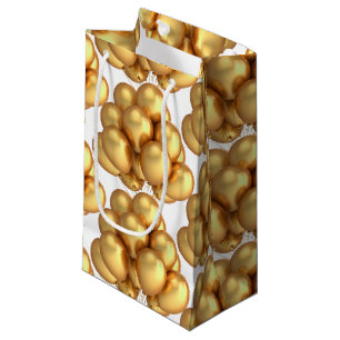 Gold Balloons Paper Gift Bag