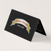 Gold Banner Grand Opening Ceremony Photo/Map Card