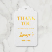 Gold Baptism Scalloped