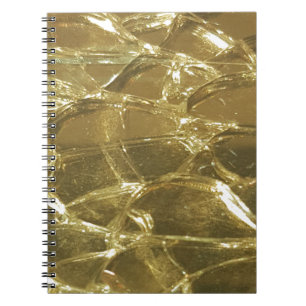 gold bar golden lights chic festive gold spiral notebook