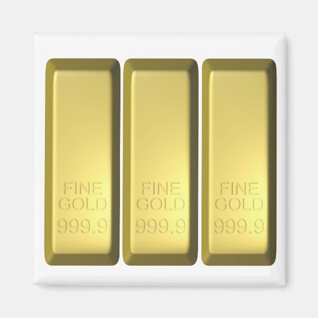 Gold Bar Magnet (Front)