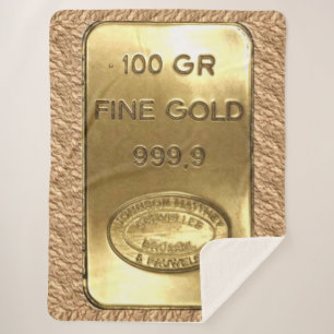 GOLD BAR SHERPA BLANKET