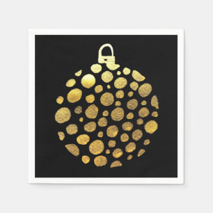 Gold bauble Christmas glam Napkin