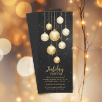 Gold Baubles Christmas Tree Ornaments
