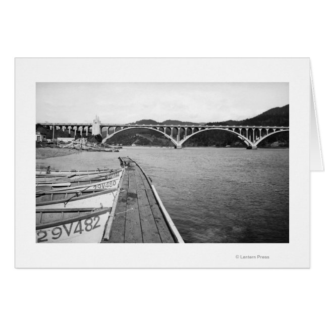 Gold Beach, Oregon Docks and Bridge over Rogue (Front Horizontal)