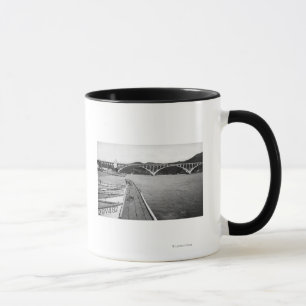 Gold Beach, Oregon Docks and Bridge over Rogue Mug