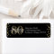Gold Black 80th Birthday Glitter Confetti