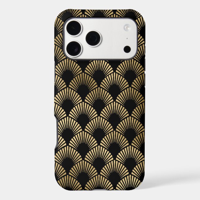 gold black art deco pattern (Back)