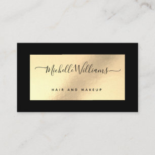 Gold & Black Chic Modern Elegant Business Card
