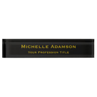 Gold & Black Colour Professional Plain Modern