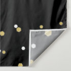 Gold & Black Confetti Retirement Party Backdrop