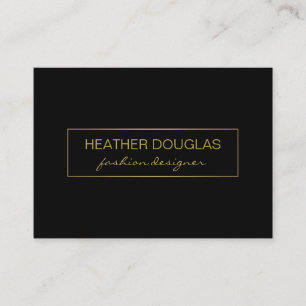Gold Black Foil Shine Business Card