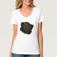 Gold Black Glam Rose Elegant Classy Unique Graphic