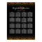 Gold Black Hollywood Glitz Glam Seating Chart