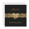 Gold Black Leopard bow Elegant Classy Birthday