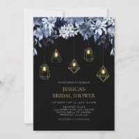 Gold & Black Lights & Winter Floral Bridal Shower