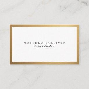 Gold Black Minimalist Luxury Business Card