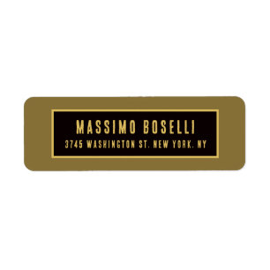 Gold & Black Minimalist Professional Modern