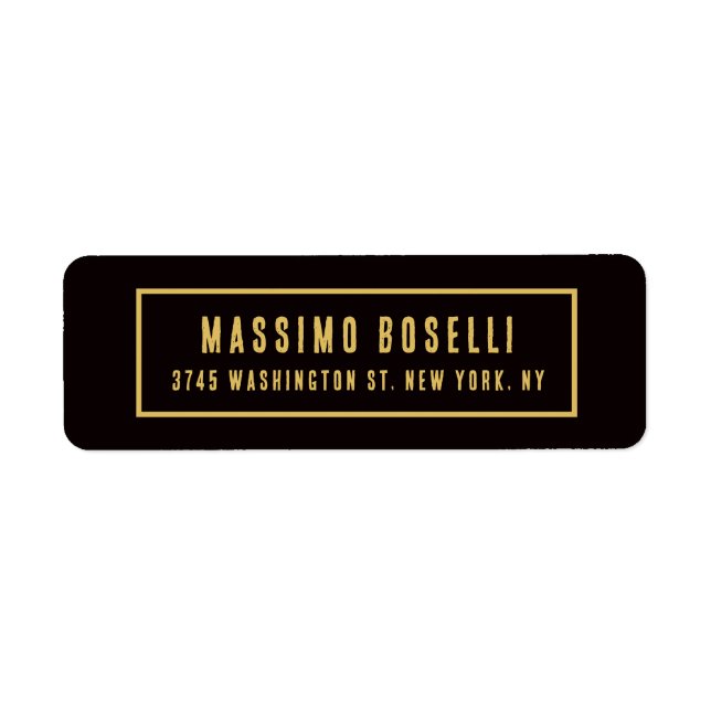 Gold & Black Minimalist Professional Modern (Front)