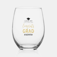  Gold & Black | Modern Graduation Gift Custom Name