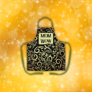 Gold & Black - MOM - WOW    Apron