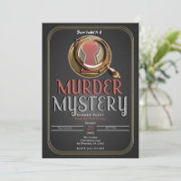Gold & Black Murder Mystery Game Birthday Party