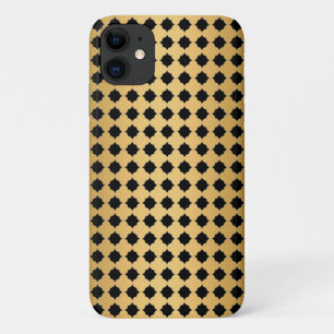 GOLD BLACK PATTERNED IPHONE COVER