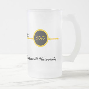 Gold & Black Personalised Grad Mug