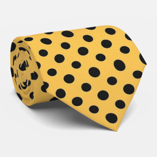 Gold & Black Polka Dot Tie