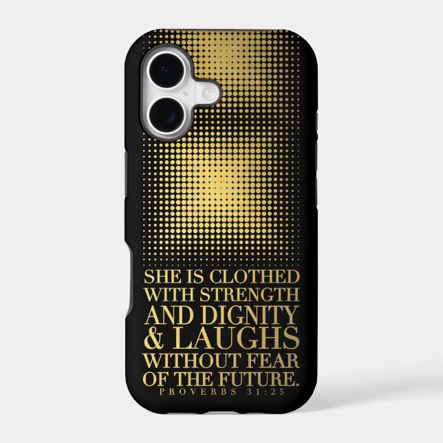 Gold Black Proverbs 31:25 (Back)