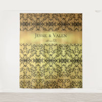 Gold & Black Swirl Gothic Wedding