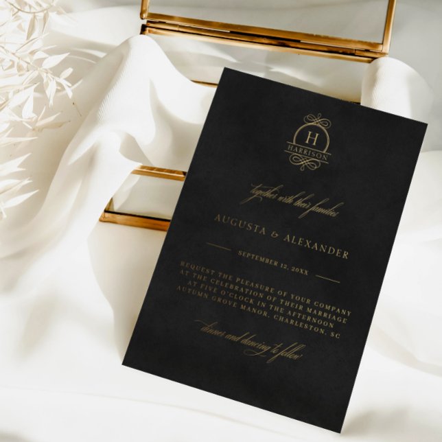 Gold & Black Velvet Print (Not Real) Wedding (Creator Uploaded)