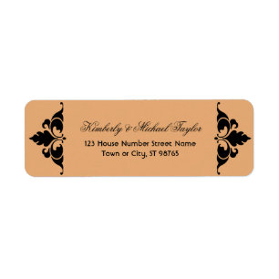 Gold Black Vintage Modern Art Deco Wedding