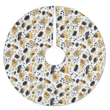 Gold Black White Leopard Christmas