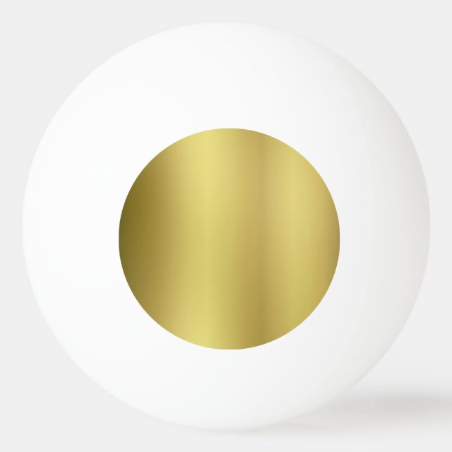 Gold Blank Template Ping Pong Ball (Front)