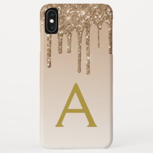 Gold Bling Luxury Sparkle Glitter Monogram Case-Mate iPhone Case