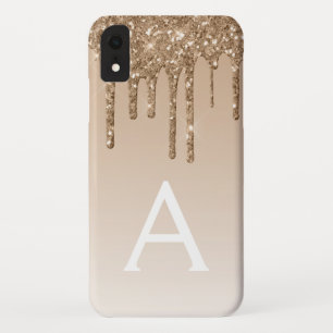 Gold Bling   Luxury Sparkly Glitter Monogram Case-Mate iPhone Case