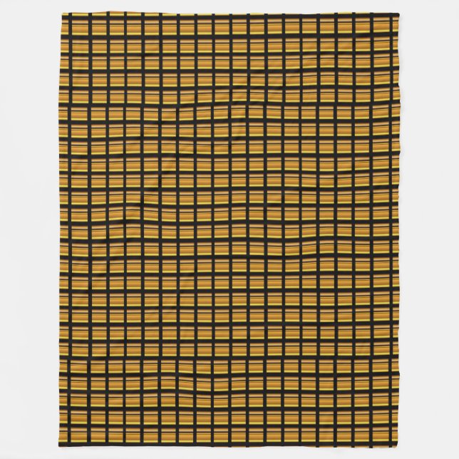 Gold Block Fleece Blanket (Front)