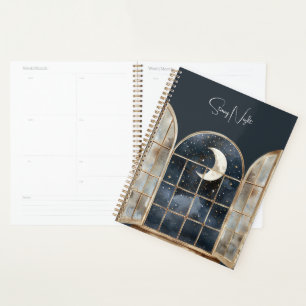 Gold Blue Silver Stars Planner