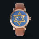 Gold Blue Star of David Art Panel<br><div class="desc">You are viewing The Lee Hiller Photography Art and Designs Collection of Home and Office Decor,  Apparel,  Gifts and Collectibles. The Designs include Lee Hiller Photography and Mixed Media Digital Art Collection. You can view her Nature photography at http://HikeOurPlanet.com/ and follow her hiking blog within Hot Springs National Park.</div>