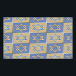 Gold Blue Star of David Art Panels Rectangular Sticker<br><div class="desc">You are viewing The Lee Hiller Designs Collection of Home and Office Decor,  Apparel,  Gifts and Collectibles. The Designs include Lee Hiller Photography and Mixed Media Digital Art Collection. You can view her Nature photography at http://HikeOurPlanet.com/ and follow her hiking blog within Hot Springs National Park.</div>