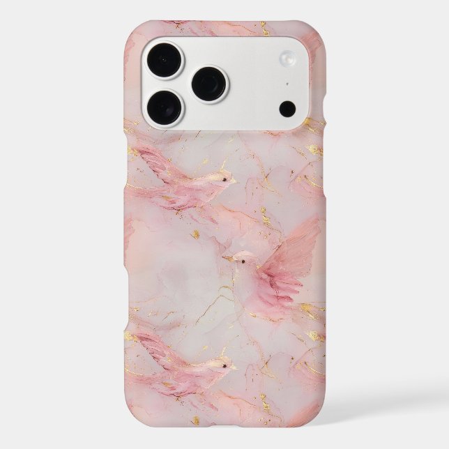 Gold Blush Pink Birds   (Back)